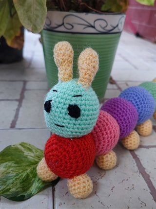 Crochet Caterpillar Toy LOOP HOOP