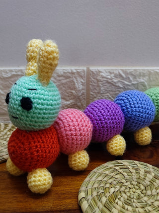 Crochet Caterpillar Toy LOOP HOOP