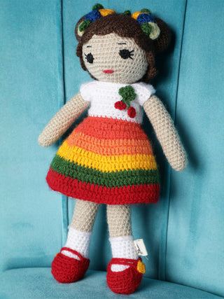 Crochet Doll Soft Toy Rainbow LOOP HOOP