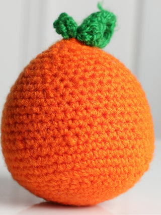 Crochet Orange Toy LOOP HOOP
