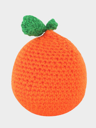 Crochet Orange Toy LOOP HOOP