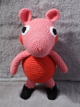 Crochet Peppa Pig Soft Toy LOOP HOOP