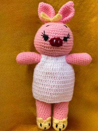Crochet Pig Soft Toy LOOP HOOP