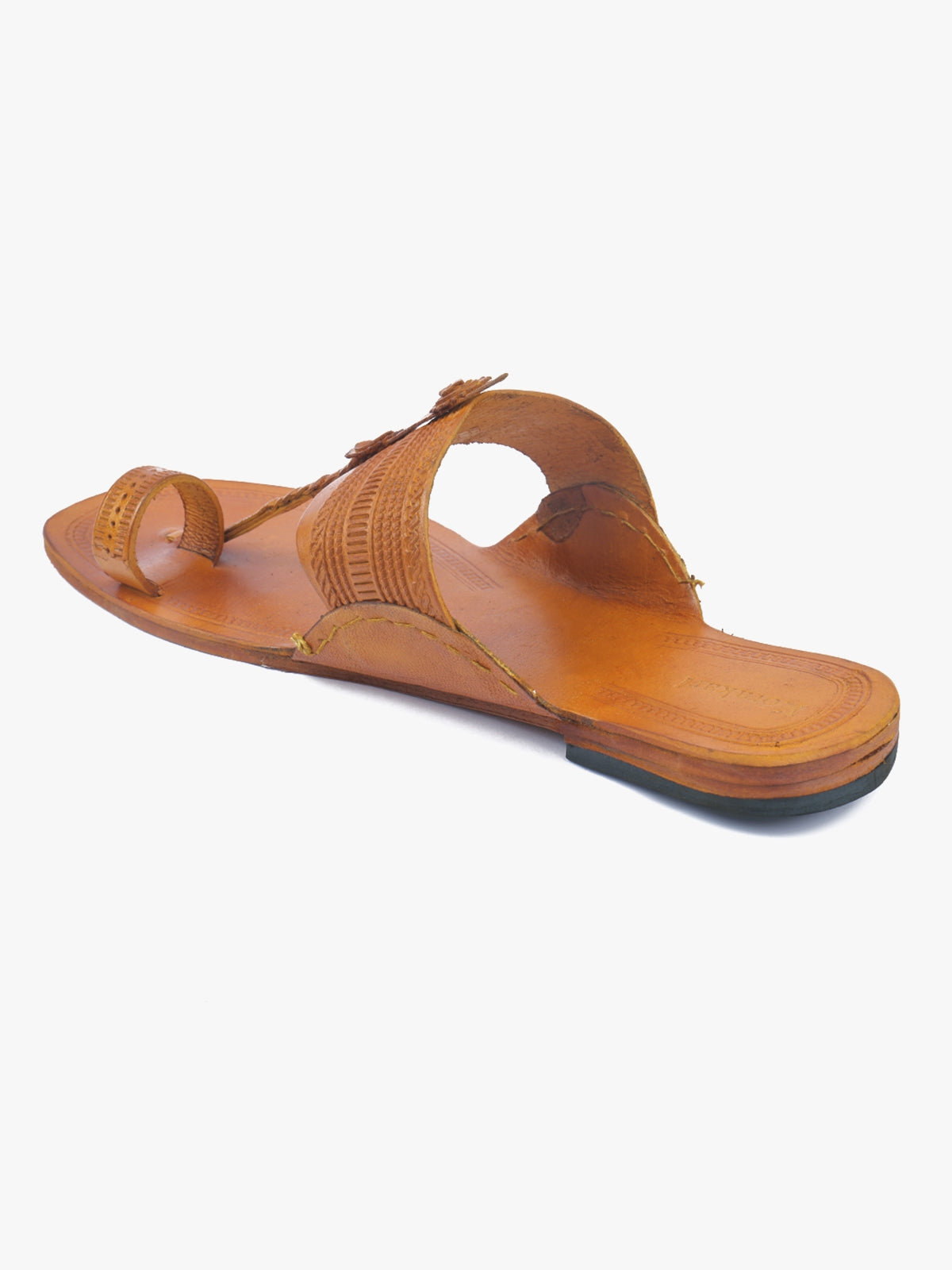 Gemini Yellow Men Kolhapuri Chappal image 4