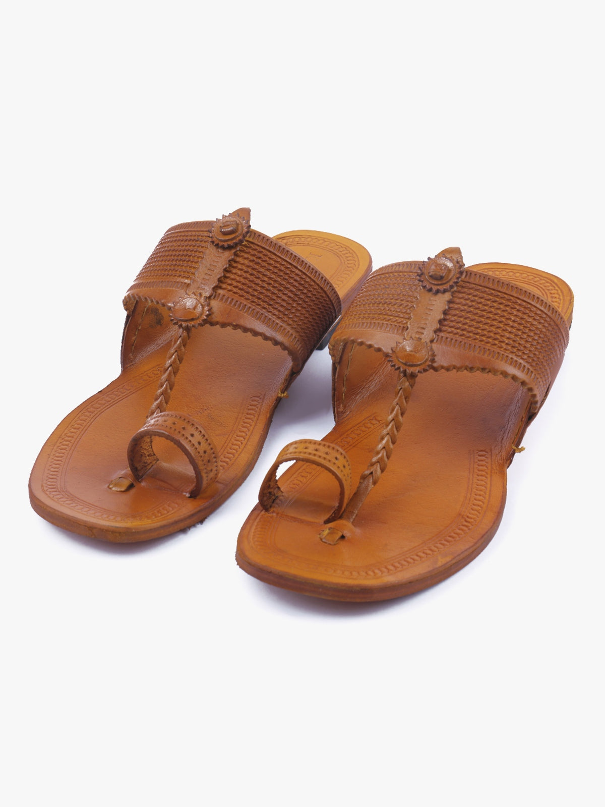 Tranquil Yellow Kolhapuri Chappal for Women image 1