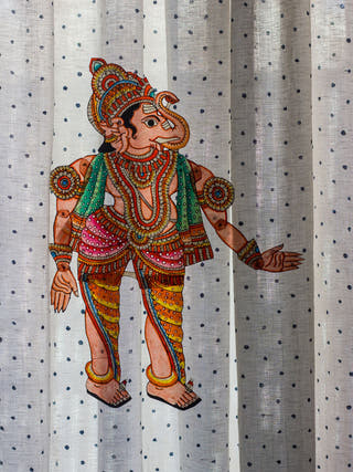 Ganesha Traditional Leather Puppet Wall Hanging