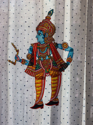 Krishna Traditional Leather Puppet Wall Hanging