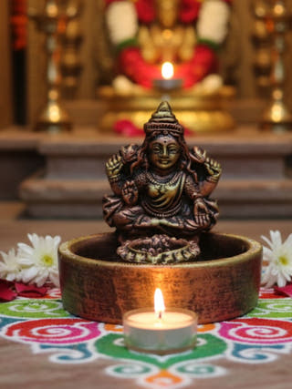 Goddess Laxmi Bowl Diya