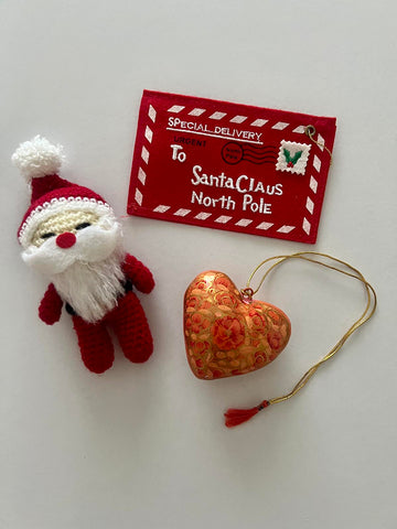 Little Red Heart Christmas Ornament