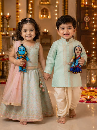 Lord Shiva & Goddess Parvati Plush Dolls