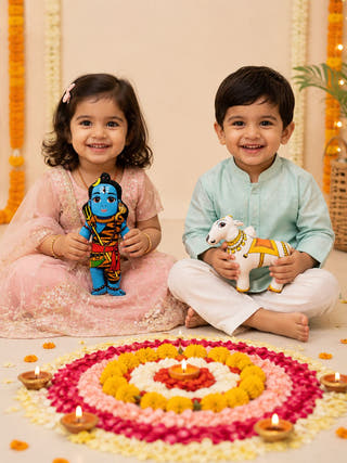 Lord Shiva & N&i Bull Plush Dolls