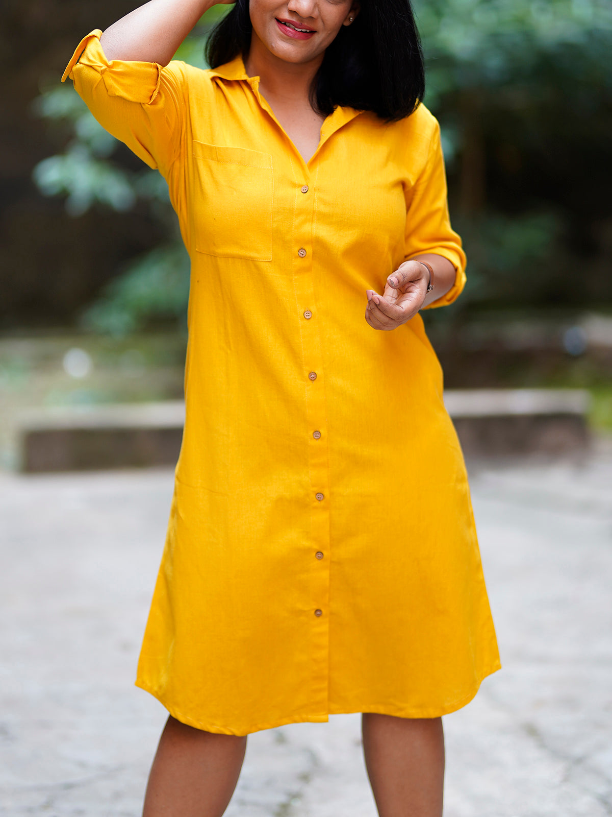 Orange and Pink Handloom Cotton Midi Dress with Embroidery – Madhurima  Bhattacharjee