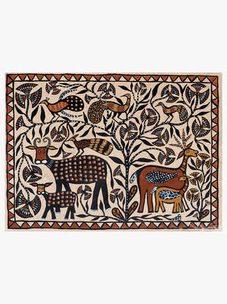 Sohrai Painting Village Scene