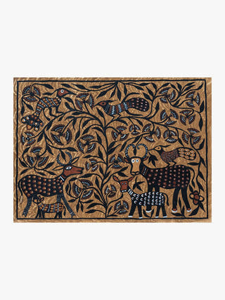 Sohrai Painting Forest Scene