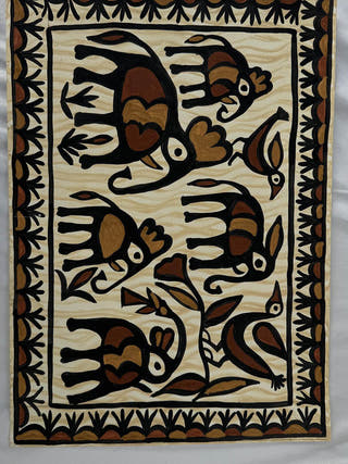 Sohrai Painting Animal Motif