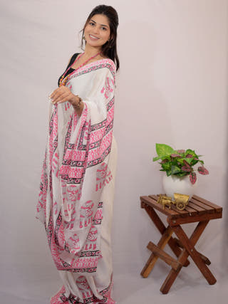 Gajdevi Modal Silk Saree