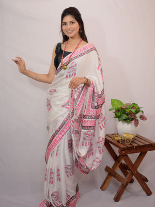 Gajdevi Modal Silk Saree
