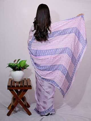 Lavender Modal Silk Saree
