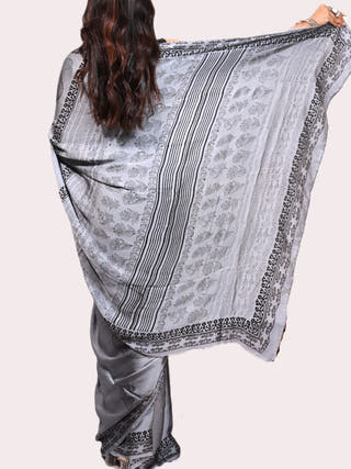 Syahi Modal Silk Saree