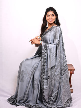Syahi Modal Silk Saree