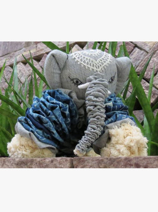 Elephant Soft Toy Indigo Grey Moral Fibre