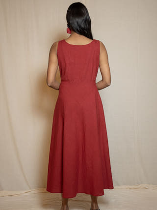 Pomegrante Evening Dress