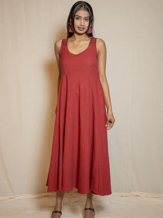 Pomegrante Evening Dress