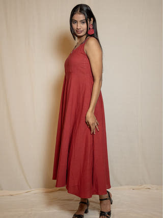 Pomegrante Evening Dress