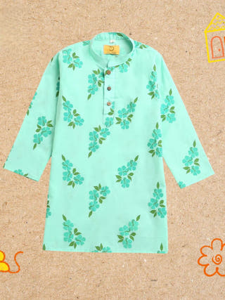 Lane of Happiness Blue Ethnic Wear Boys