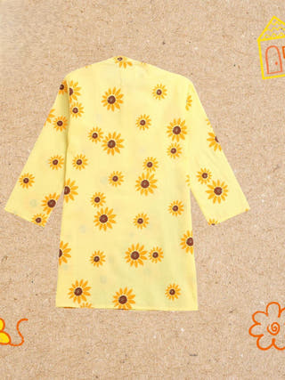 Lane of Dreams Yellow Ethnic Wear Boys