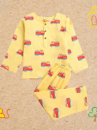 The Fighter Fire Truck Unisex Nightdress