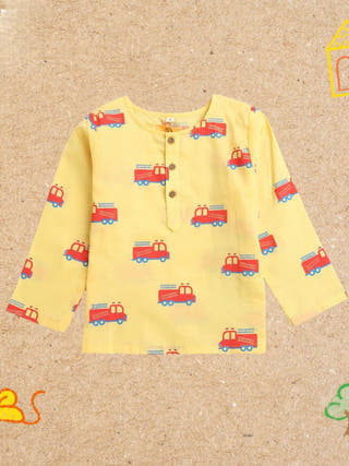 The Fighter Fire Truck Unisex Nightdress