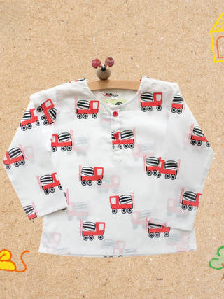 Whirly Cement Mixer Unisex Nightdress