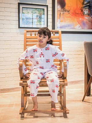 Whirly Cement Mixer Unisex Nightdress