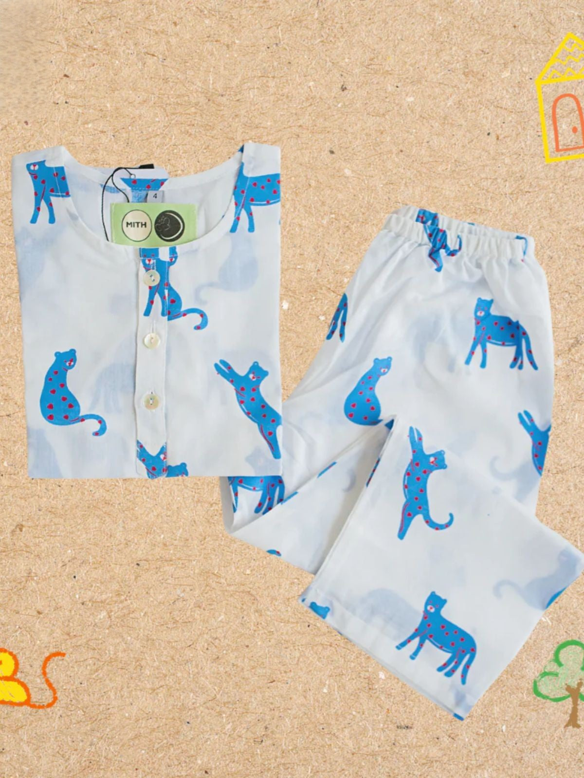 Blue Panther Unisex Nightdress image 2