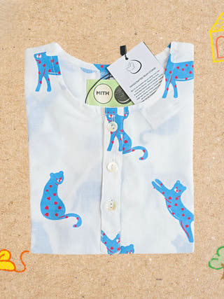 Blue Panther Unisex Nightdress