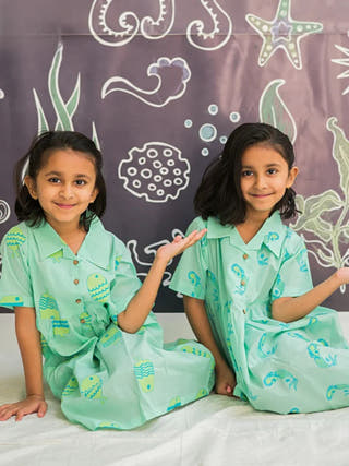 Adella The Mermaid Cotton Dress