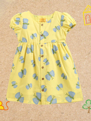 Bright Butterfly Summer Frock