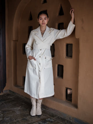 Ecru Copenhagen Trench