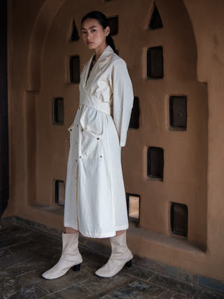 Ecru Copenhagen Trench