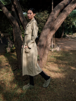 Khaki Copenhagen Trench
