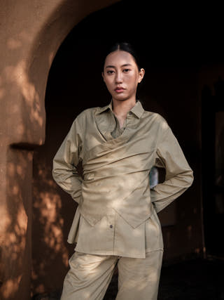 Khaki Seattle Wrap Shirt
