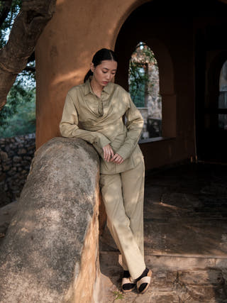 Khaki Seattle Wrap Shirt