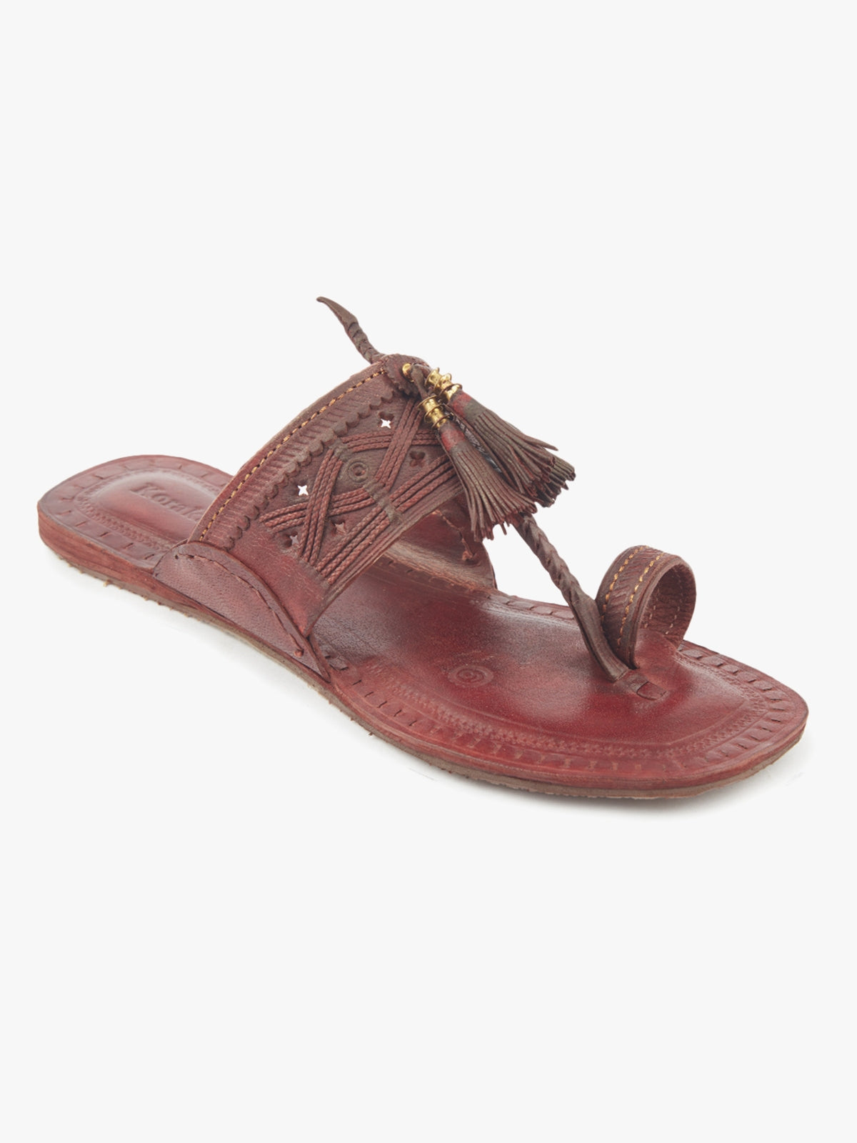 The Burgandy Legacy Kolhapuri Chappal for Women image 2
