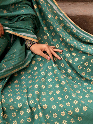 Cazulo Mul Cotton Saree