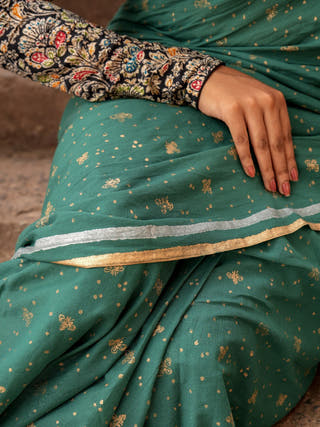 Cazulo Mul Cotton Saree