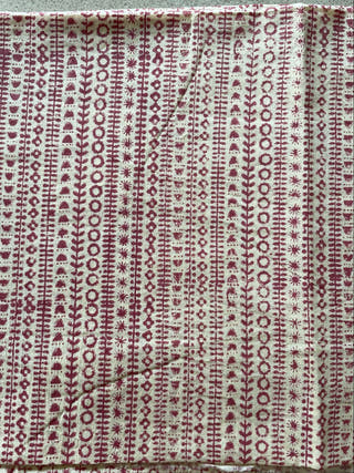Hand Block Printed Gahu - Mul Cotton Saree | Cream