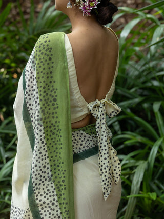 Miri Mul Cotton Saree Green Mogasu