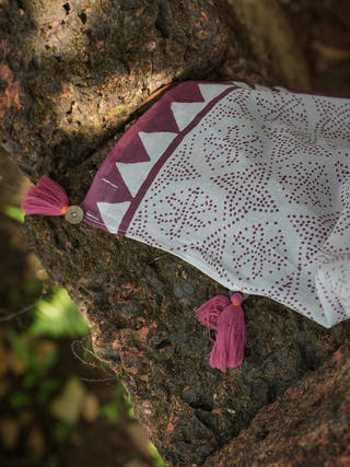 Teto Mul Cotton Saree Maroon Mogasu
