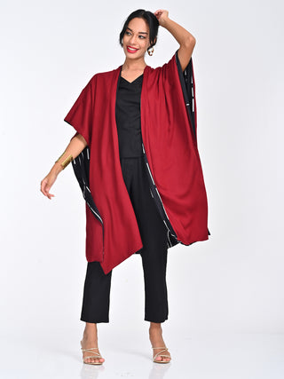 Black Cedar Cape Top And Pants Set Saltpetre